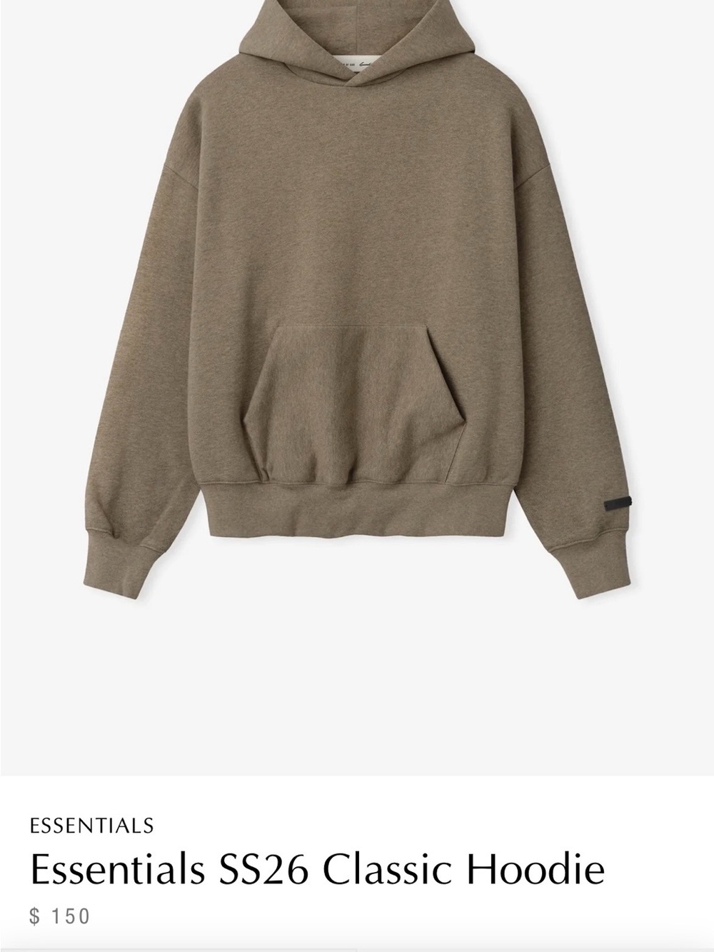 Fear of God Crewneck Hoodie in